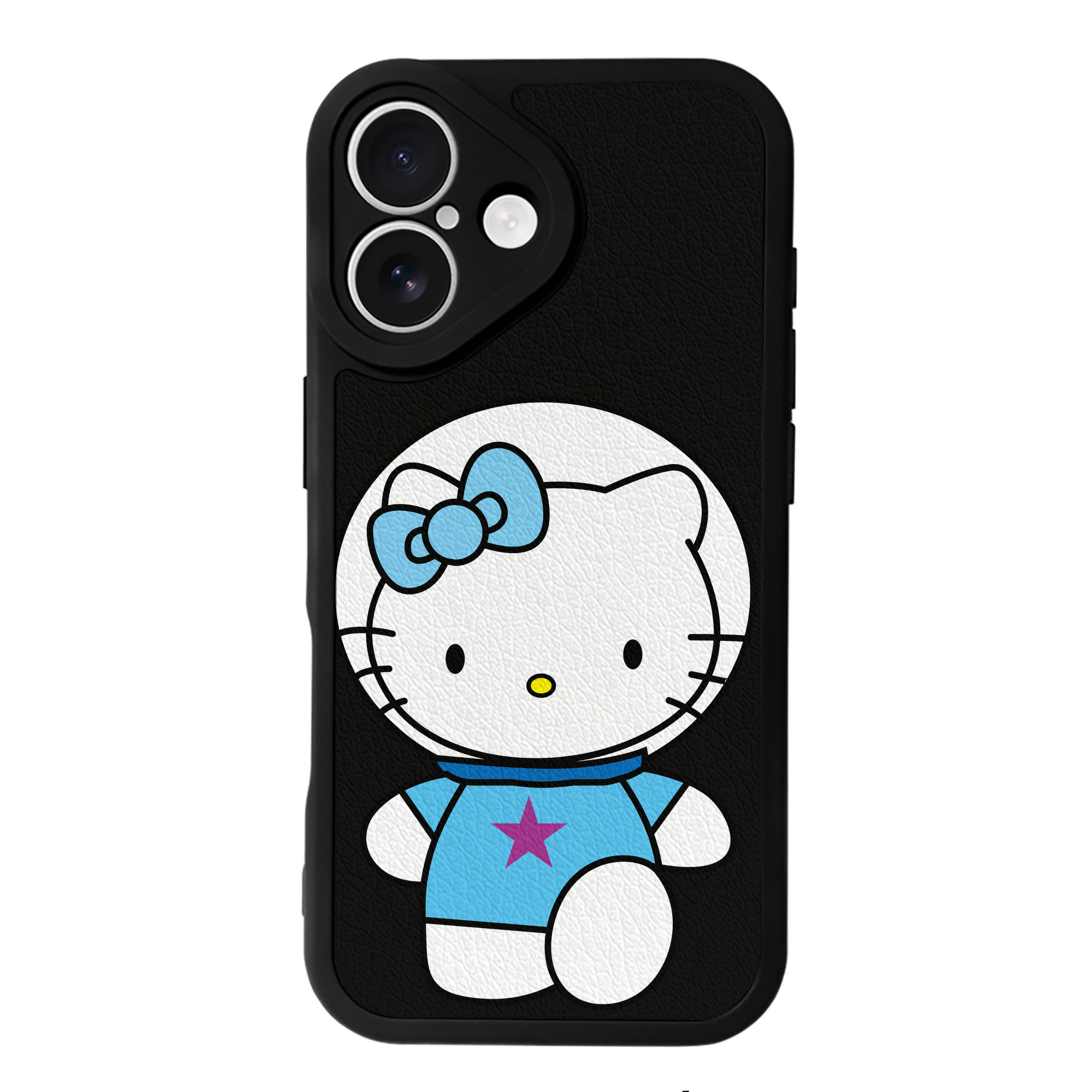 （画像用） Hello Kitty ハローキティ 【iPhone 16シリーズ対応】シリコンスマホケース（レザー調） 材質：シリコン